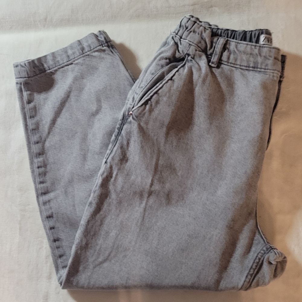 Zara Women's Jeans  Gray Joggers. Size US10. Great Condition. 100% Cotton. - Picture 5 of 8